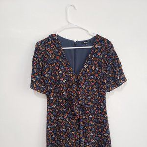 Madewell Cross Front Garden Party Mini Dress